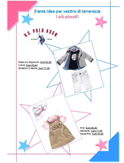 U.S. Polo ASSN: tenere ruches per la bimba, stile "vestivamo alla marinara" per il bimbo! - Le Shopping News Il Magazine per gli Appassionati di Moda e Tendenze