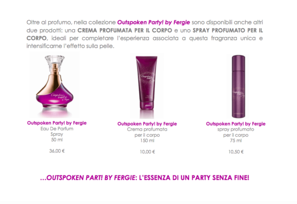 Outspoken Party! by Fergie, nuova fragranza glamour firmata Avon - Le Shopping News Il Magazine per gli Appassionati di Moda e Tendenze