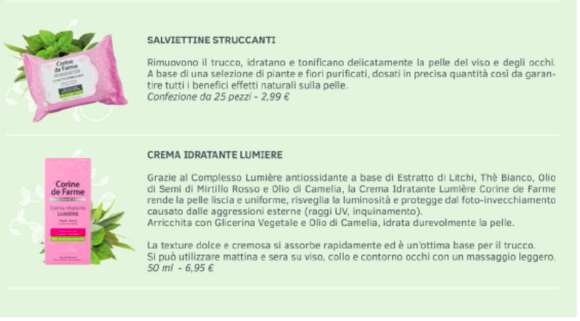Corine de Farme, i prodotti dove la natura e' di casa! - Le Shopping News Il Magazine per gli Appassionati di Moda e Tendenze