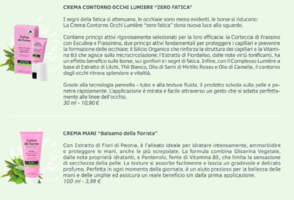 Corine de Farme, i prodotti dove la natura e' di casa! - Le Shopping News Il Magazine per gli Appassionati di Moda e Tendenze