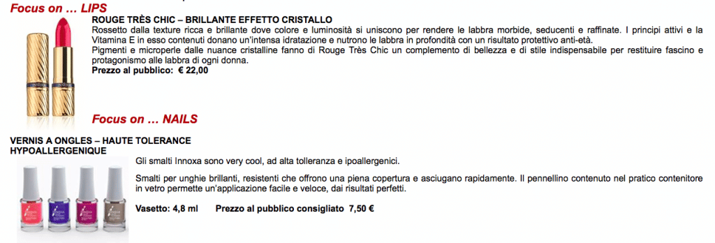 Con Innoxa il total make up ... e' servito! - Le Shopping News Il Magazine per gli Appassionati di Moda e Tendenze
