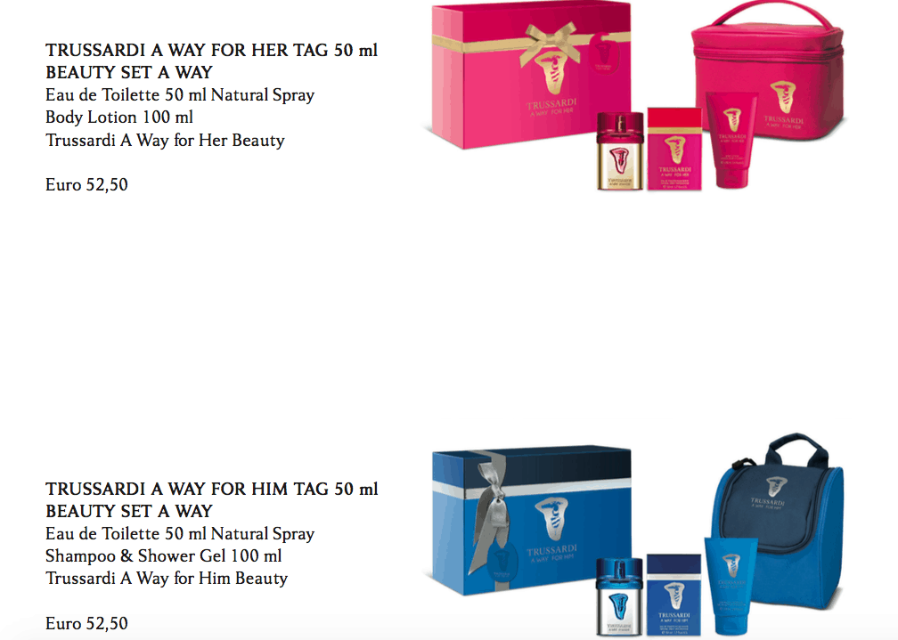 Beauty Set Trussardi, per un Natale ... profumato! - Le Shopping News Il Magazine per gli Appassionati di Moda e Tendenze