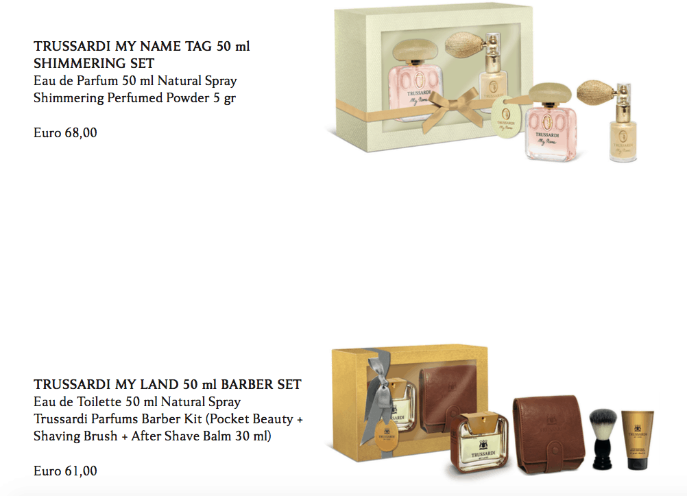 Beauty Set Trussardi, per un Natale ... profumato! - Le Shopping News Il Magazine per gli Appassionati di Moda e Tendenze