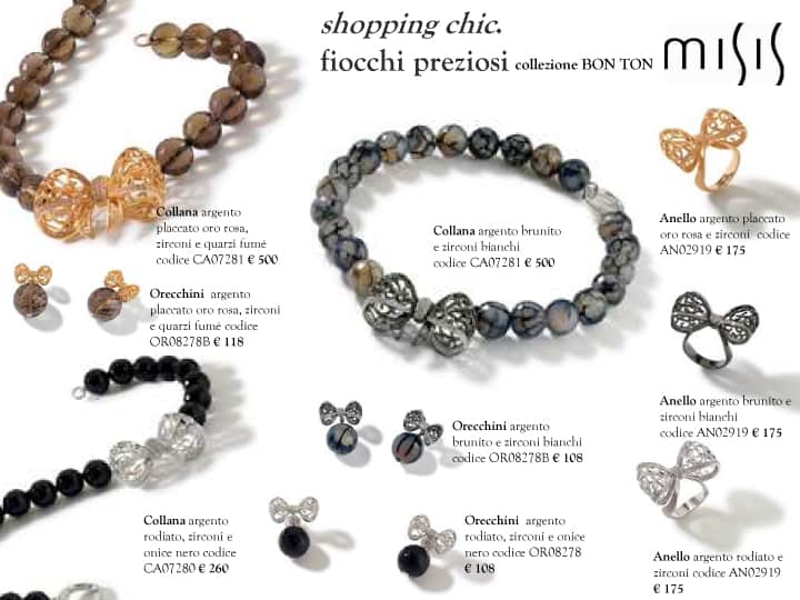 Fiocchi preziosi sui gioielli bon ton di Misis - Le Shopping News Il Magazine per gli Appassionati di Moda e Tendenze