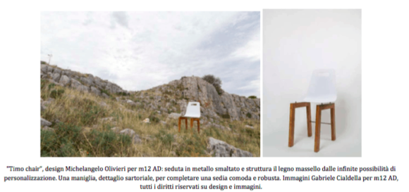 La linea Timo di m12 AD celebra la forza e l'essenzialità della Puglia - Le Shopping News Il Magazine per gli Appassionati di Moda e Tendenze