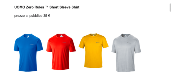 T-shirt Columbia Omni Freeze Zero e l'estate ... è più fresca! - Le Shopping News Il Magazine per gli Appassionati di Moda e Tendenze