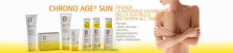 CHRONO AGE SUN, la linea solare Dermophisiologique che protegge dai danni del sole - Le Shopping News Il Magazine per gli Appassionati di Moda e Tendenze