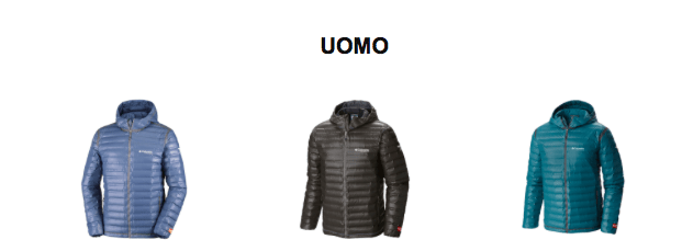 Piumini "performance" di Columbia (uomo e donna) - Le Shopping News Il Magazine per gli Appassionati di Moda e Tendenze
