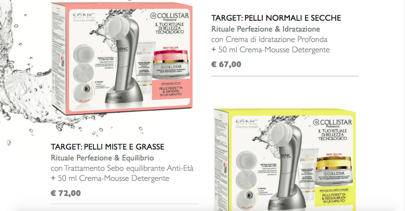 Sonic-Chromo System by Collistar, per pulire la pelle in profondità - Le Shopping News Il Magazine per gli Appassionati di Moda e Tendenze