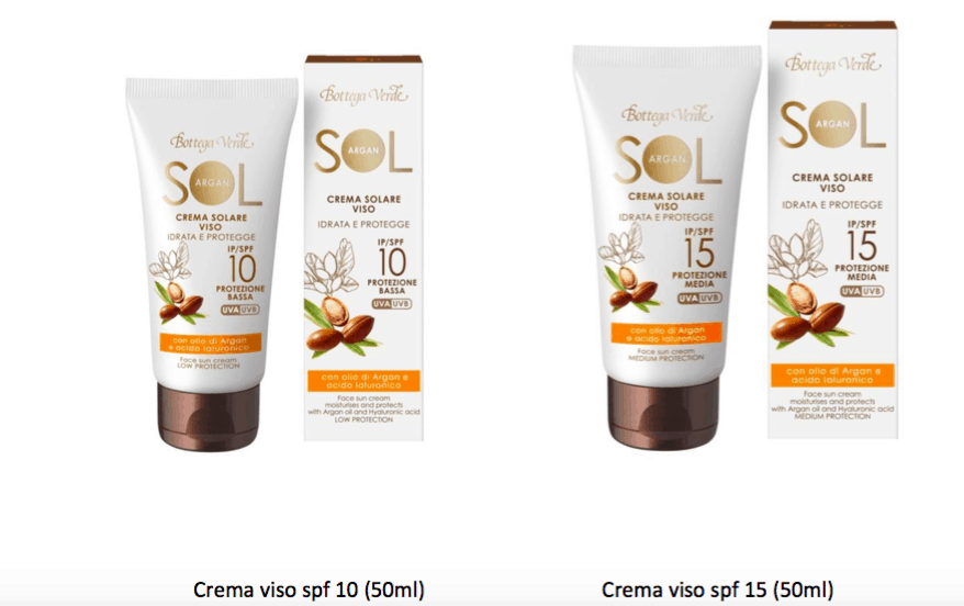 Da Bottega Verde Sol Argan, la nuova linea di solari per il viso - Le Shopping News Il Magazine per gli Appassionati di Moda e Tendenze