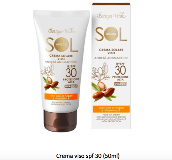 Da Bottega Verde Sol Argan, la nuova linea di solari per il viso - Le Shopping News Il Magazine per gli Appassionati di Moda e Tendenze