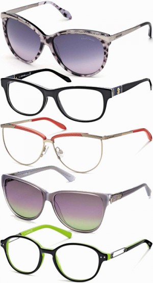 Roberto Cavalli e Just Cavalli Eyewear by Marcolin,colori e linee originali