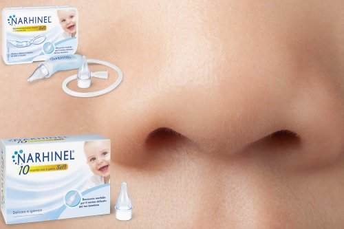 SPRAY nasale Ipertonico NARHINEL per dare sollievo ai nasini congestionati dei bambini