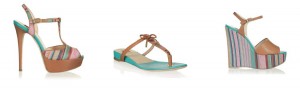 Esotiche righe multicolor per le scarpe estive di BALLIN