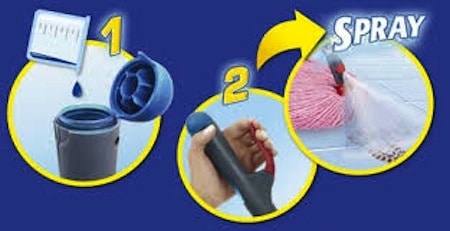 1•2• SPRAY SUPERMOCIO VILEDA: per pulire il pavimento senza il secchio!