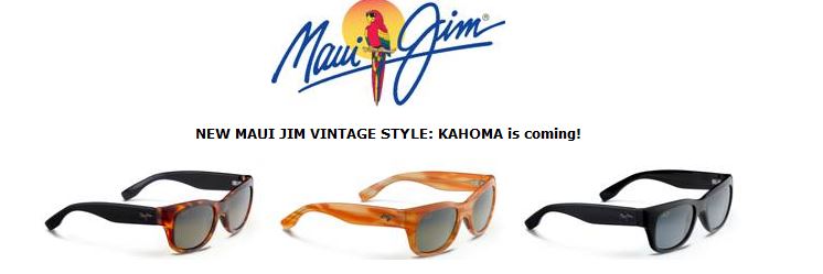 Evocano i mitici anni '50 i nuovi eyewear KAHOMA DI MAUI JIM