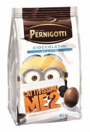 Cioccolatini al latte Pernigotti dedicati ai MINION di Cattivissimo me 2