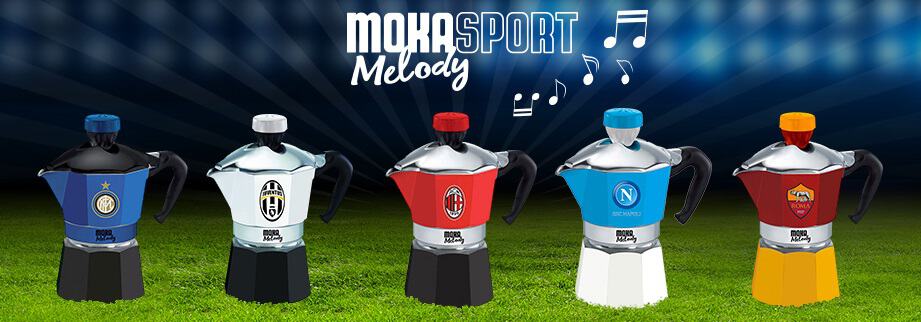 Dedicate ai tifosi più accaniti le nuove Moka Melody Sport di Bialetti