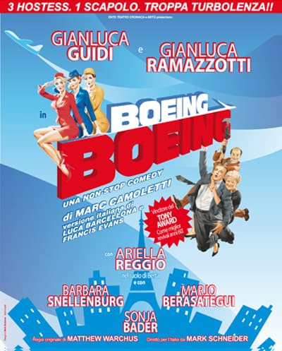 Al Teatro Manzoni di Milano la divertente commedia Boeing Boeing