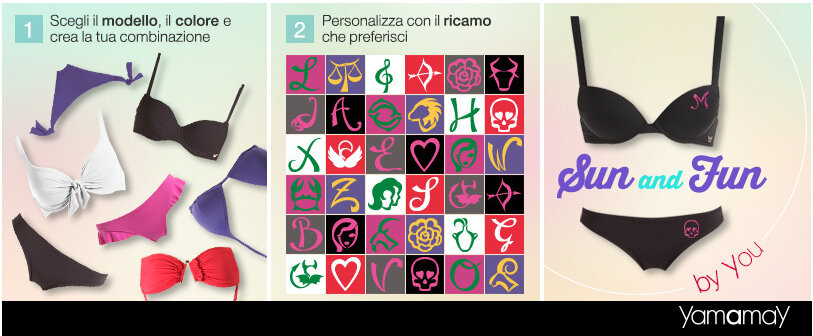 Nuova app Yamamay per personalizzare il proprio costume