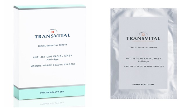 Transvital Anti Jet-Lag Facial Mask, bustine monodose effetto lifting ideali per viaggi e vacanze