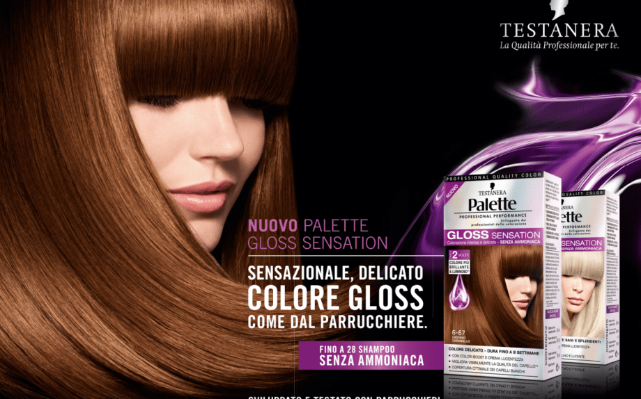 Con Palette Gloss Sensation di Testanera a casa colori i capelli come dal parrucchiere