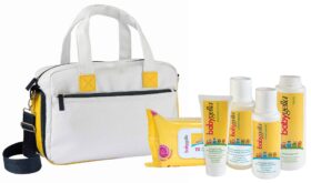 Baby-bag e baby-trousse by Babygella, per prendersi cura della delicata pelle del bebè