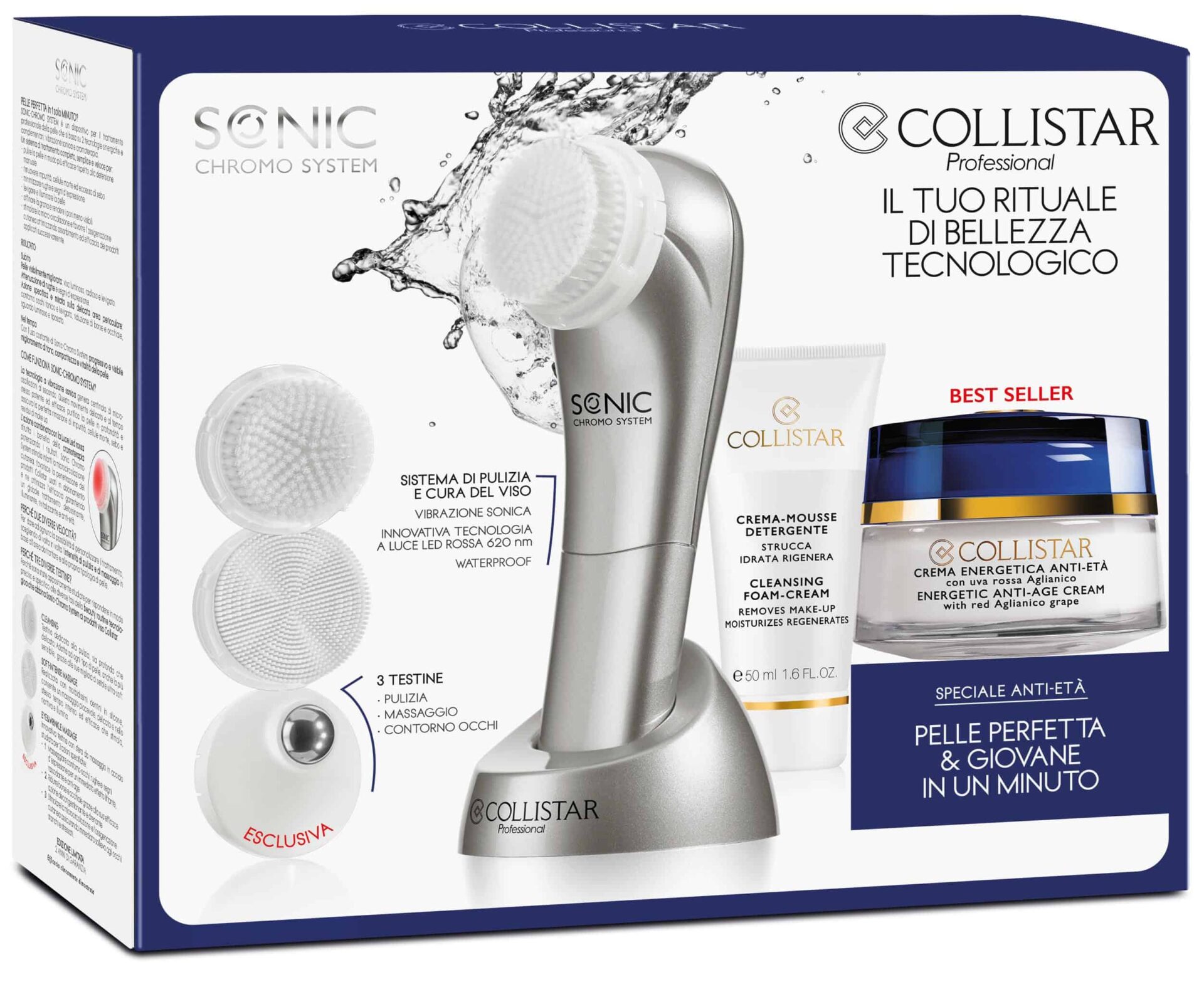 Sonic-Chromo System by Collistar, per pulire la pelle in profondità - Le Shopping News Il Magazine per gli Appassionati di Moda e Tendenze