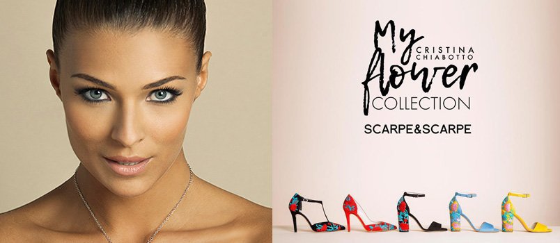 Cristina Chiabotto firma My Flower Collection Scarpe&Scarpe
