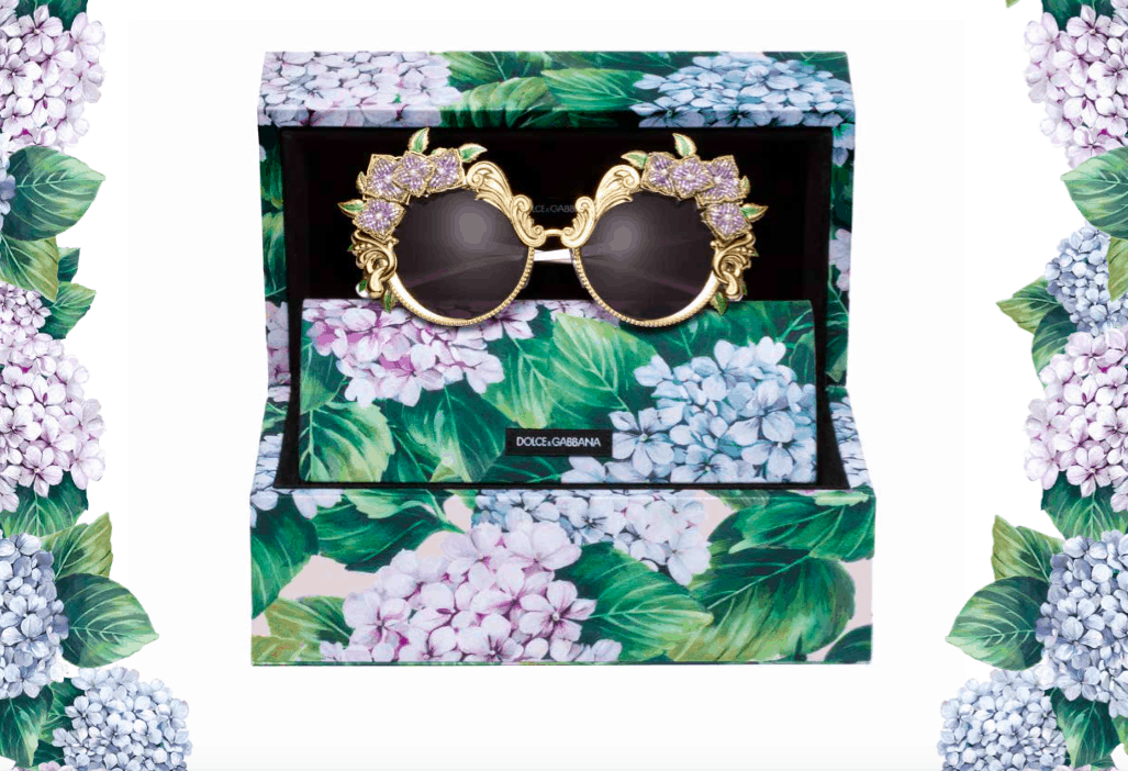 Eyewear iconici nella collezione Ortensia firmata Dolce&Gabbana