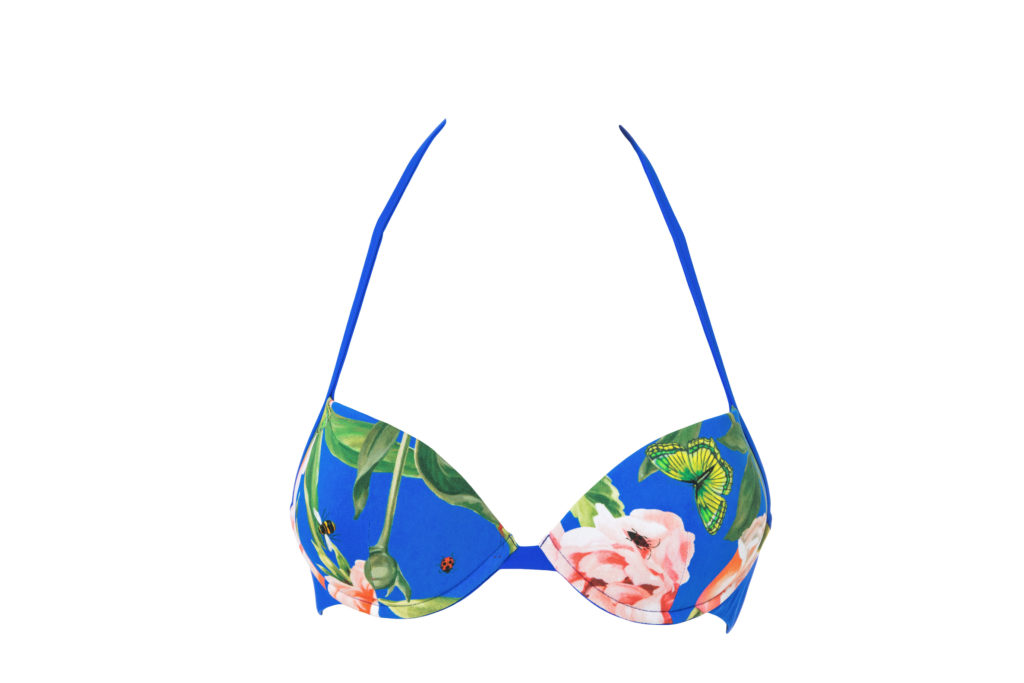 Delicati fiori colorati  e mare blu nella collezione P/E 2018 di Mila ZB - Le Shopping News Il Magazine per gli Appassionati di Moda e Tendenze