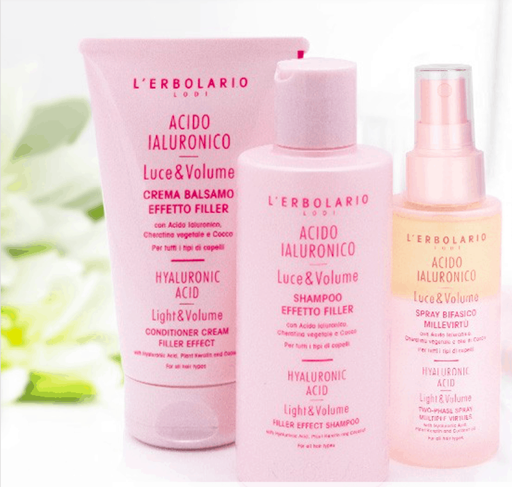 L'acido ialuronico è protagonista della nuova linea capelli L'Erbolario