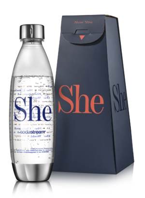 SHE, la bottiglia in edizione limitata di Sodastream, simbolo della  Festa della donna - Le Shopping News Il Magazine per gli Appassionati di Moda e Tendenze