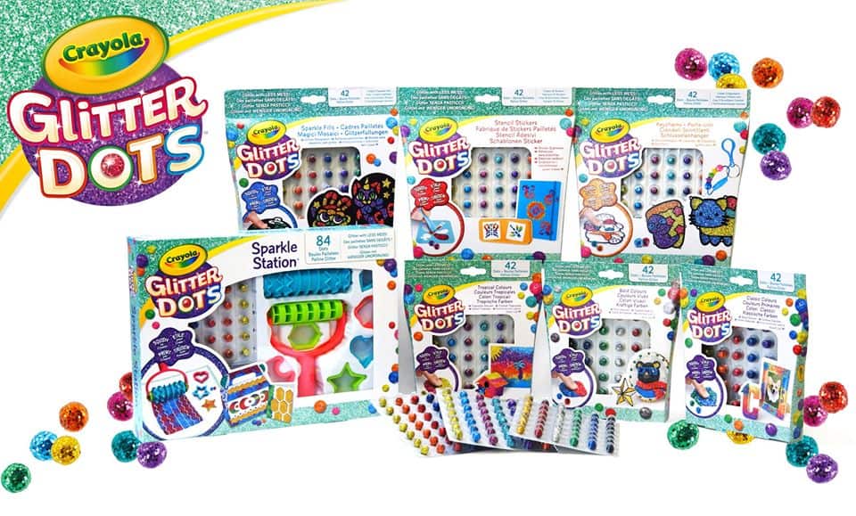 glitter-dots-crayola Crayola, i giochi creativi da regalare ai bambini a Natale 2019
