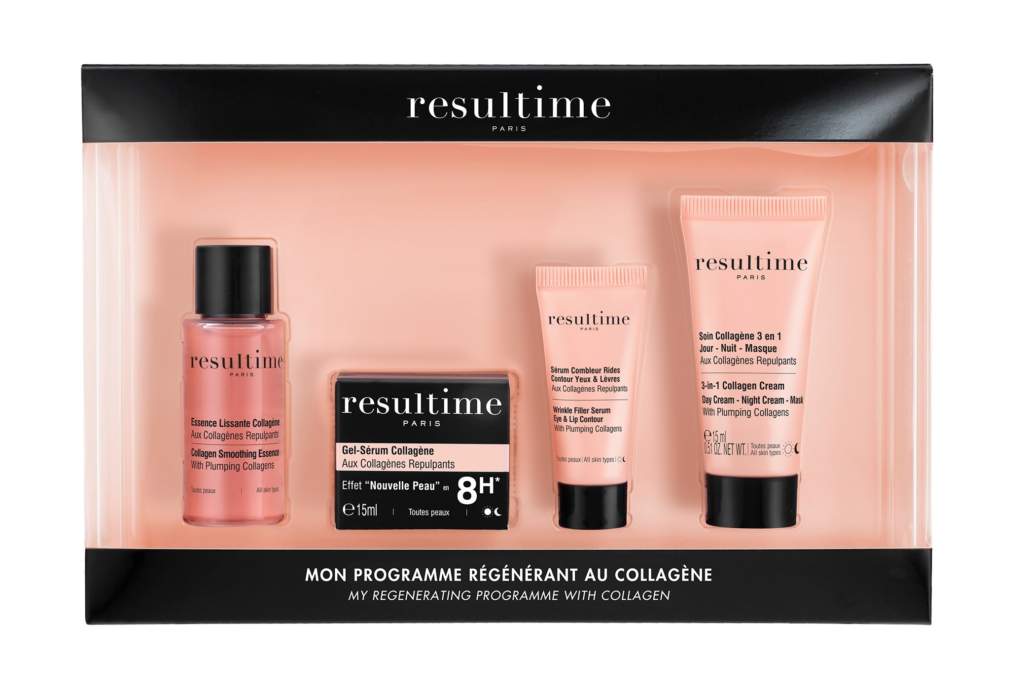 Travel Kit Collagene di Resultime: cosmetici mini size da tenere sempre in borsa