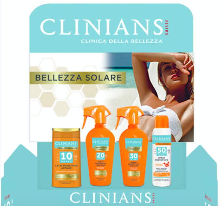 La linea di solari Clinians - Le Shopping News Il Magazine per gli Appassionati di Moda e Tendenze