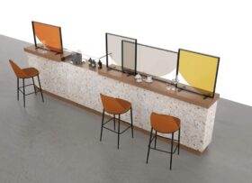 Collection C.19-Wall for life, divisori colorati per bar e ristoranti