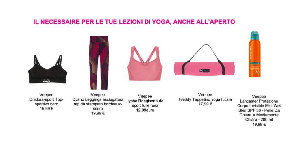 Veepee e la Giornata Mondiale dello Yoga - Le Shopping News Il Magazine per gli Appassionati di Moda e Tendenze