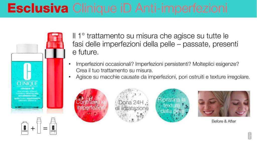 Il nuovo Clinique iD Anti-Imperfezioni - Le Shopping News Il Magazine per gli Appassionati di Moda e Tendenze