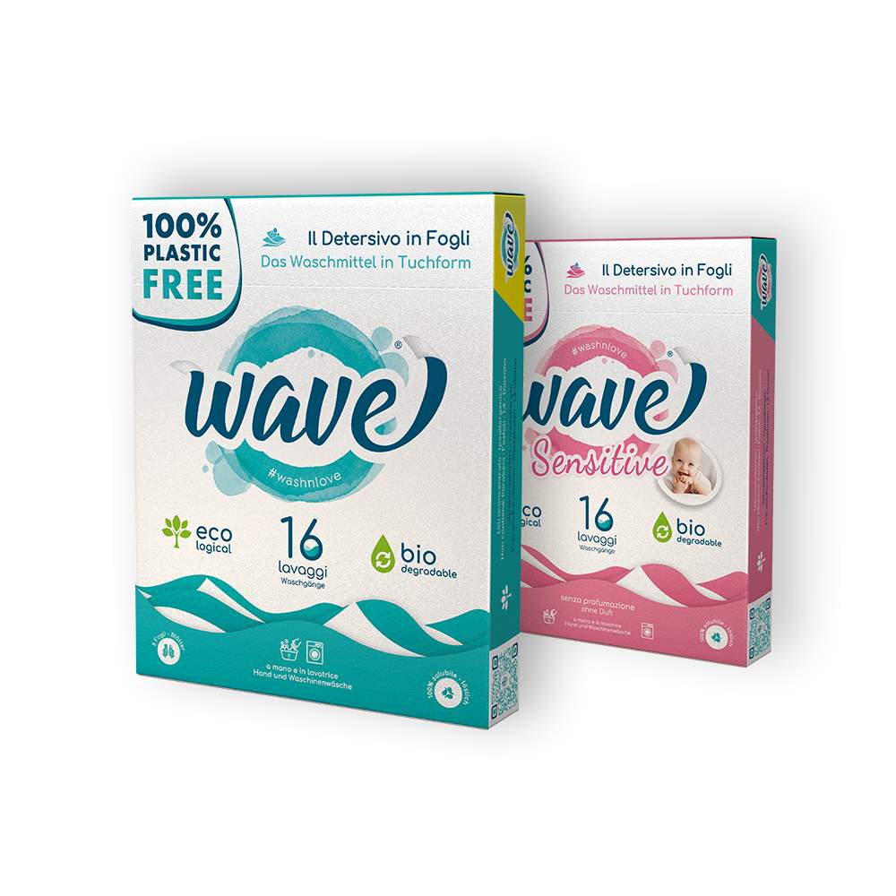 WAVE_classicsensitive WAVE, il pratico detersivo in fogli ecosostenibile