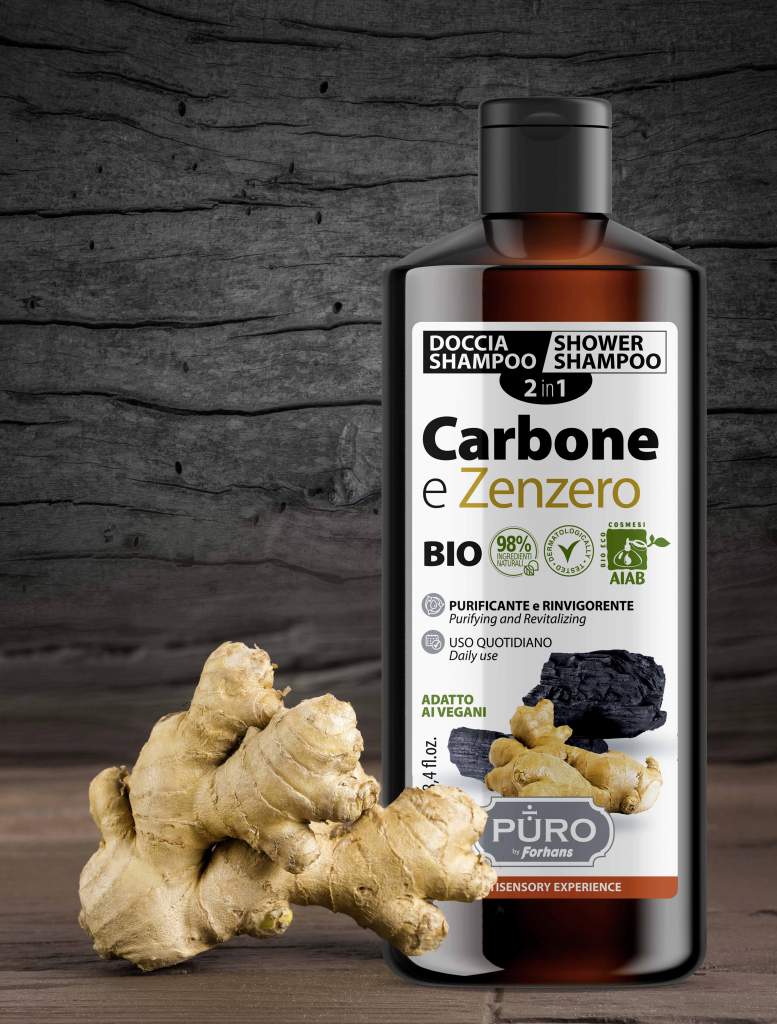 PURO by Forhans lancia Doccia Shampoo BIO Carbone e Zenzero