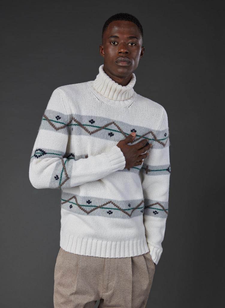 Malo_Collo-alto-jacquard-in-catenella-di-cashmere Regali di Natale abbigliamento: le novità top per il 2021