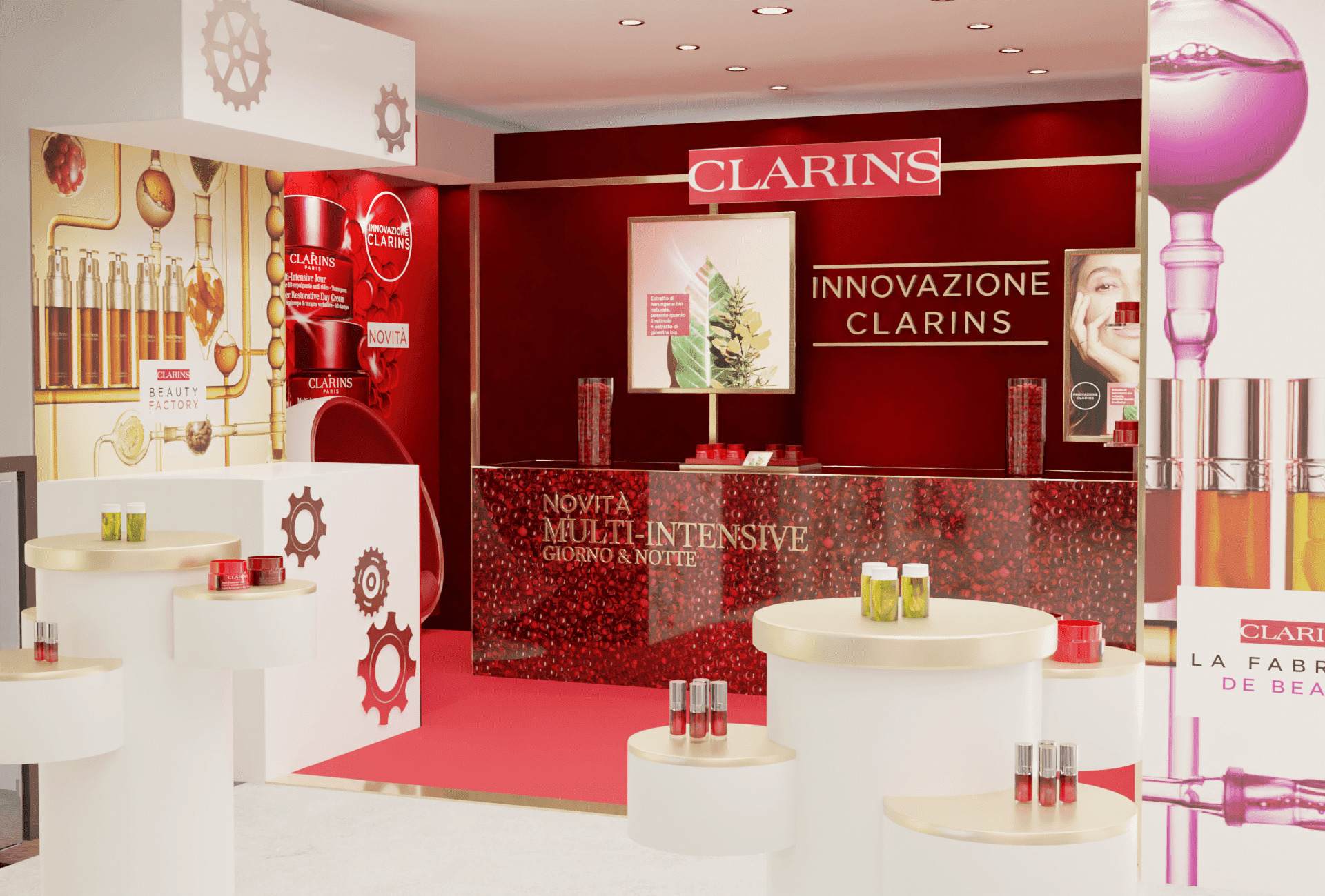 La Fabrique de Beauté Clarins al temporary store Mazzolari - Le Shopping News Il Magazine per gli Appassionati di Moda e Tendenze