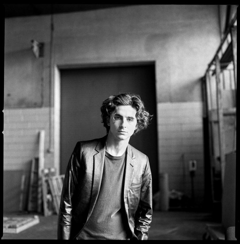 Timothée Chalamet della nuova campagna Bleu De Chanel