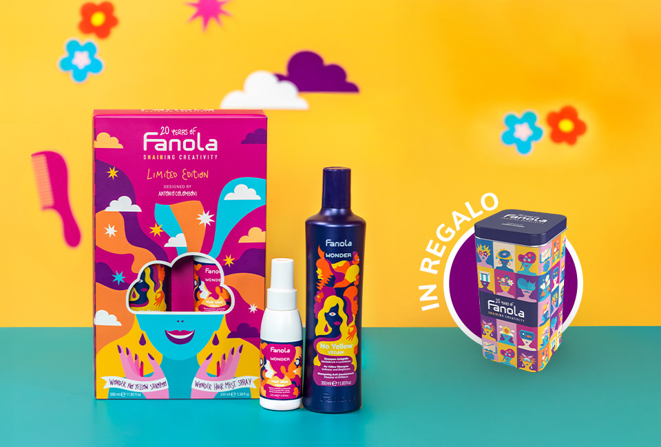 Fanola festeggia 20 anni con una limited edition pop e creativa - Le Shopping News Il Magazine per gli Appassionati di Moda e Tendenze