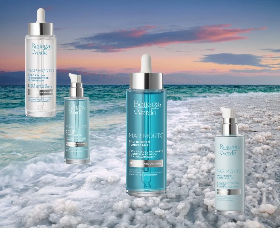 Sieri corpo al Mar Morto Bottega Verde: novità 2025 - Le Shopping News Il Magazine per gli Appassionati di Moda e Tendenze