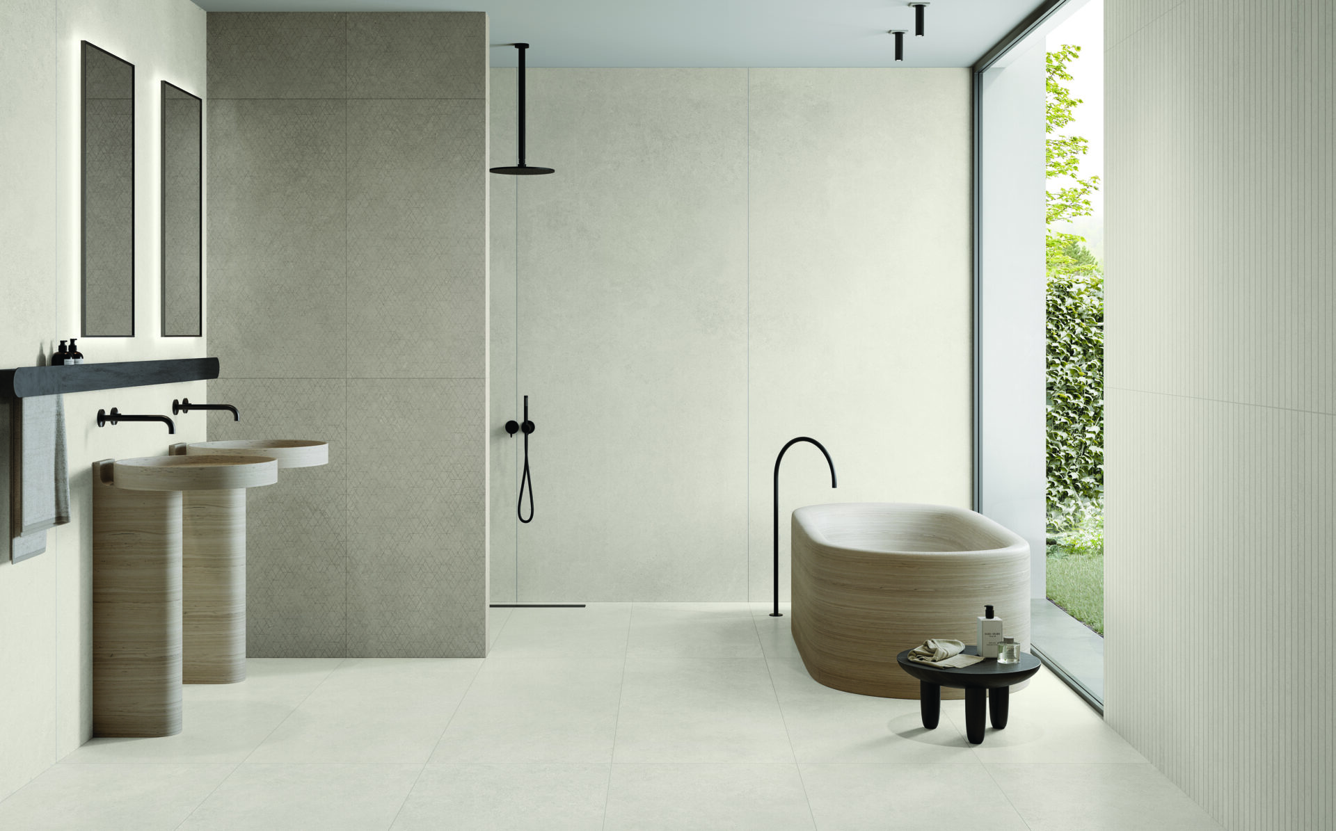Scopri Grace di Keope, la collezione effetto limestone elegante e versatile per interni ed esterni. Raffina i tuoi spazi con stile ora!