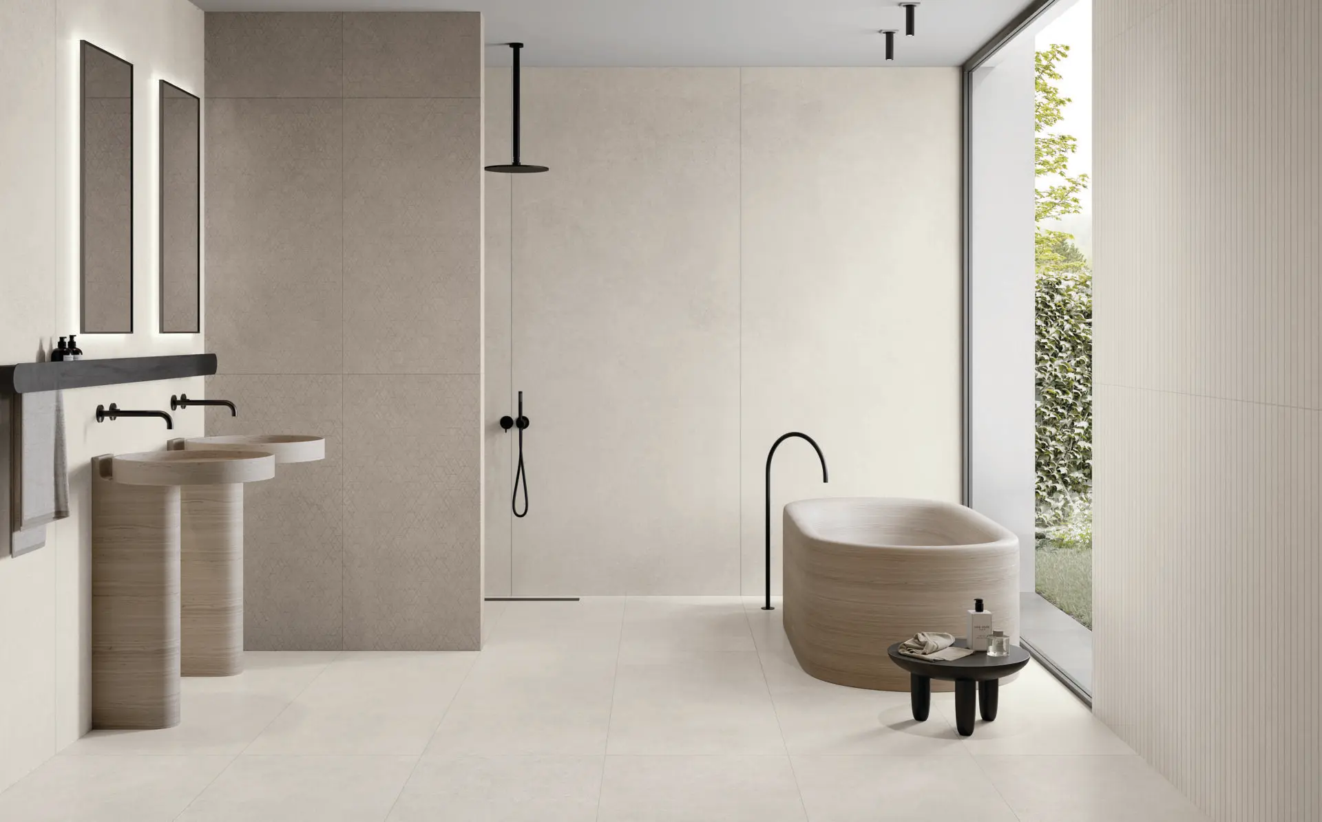 Scopri Grace di Keope, la collezione effetto limestone elegante e versatile per interni ed esterni. Raffina i tuoi spazi con stile ora!