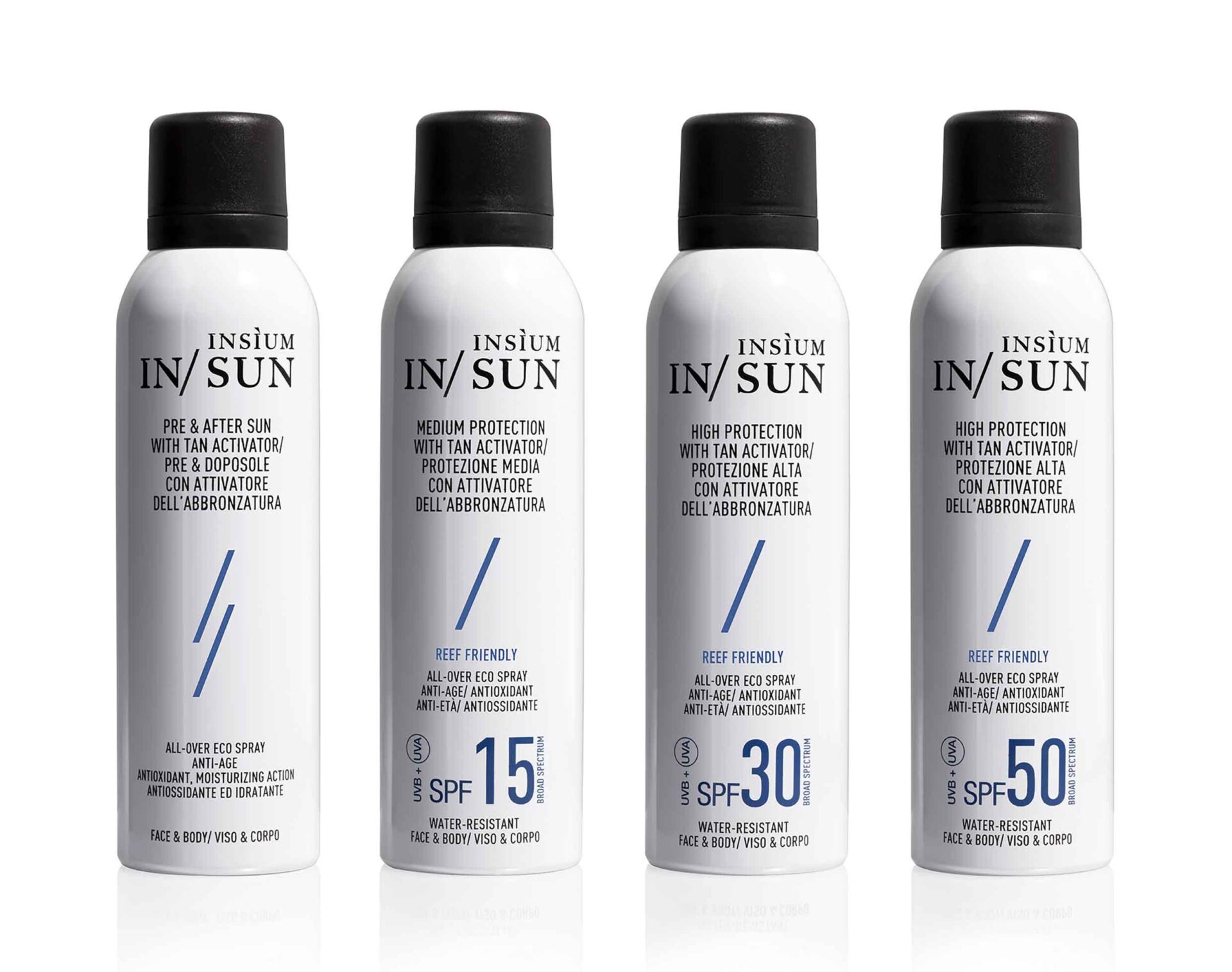 Linea solare IN/SUN di INSÌUM, efficace, anti-age e rispettosa dell'ambiente