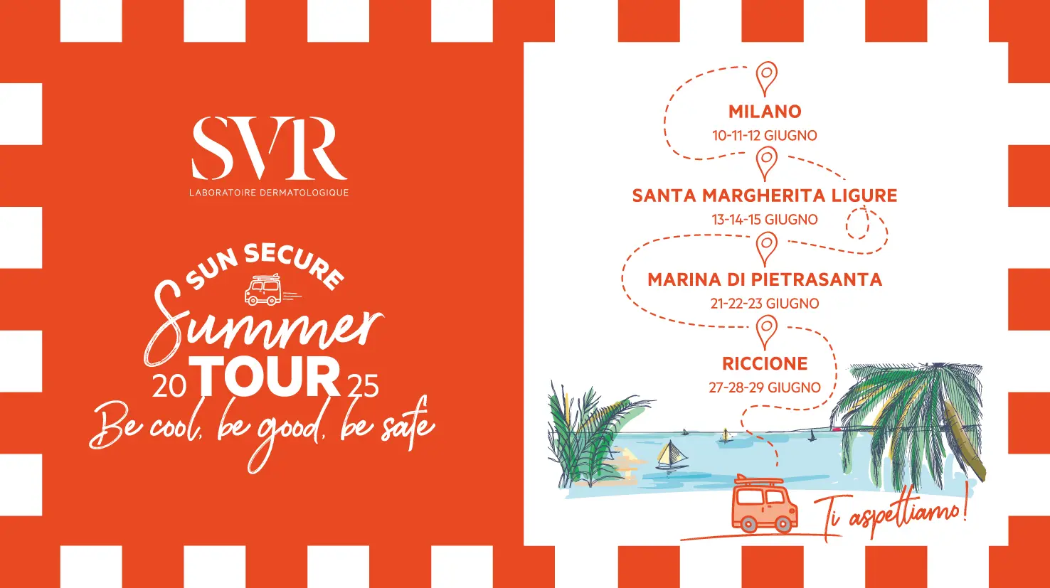SVR presenta Sun Secure Summer Tour 2025 per sottolineare l'importanza della protezione solare